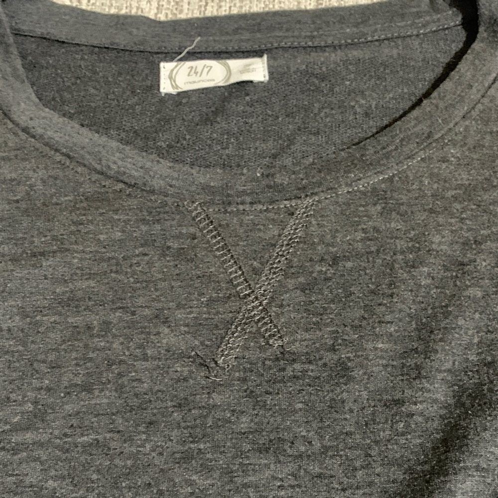 Maurices 24/7 Charcoal Long Sleeve Basic Tee Plus 3X — Soft & Cozy Layering Top - Picture 9 of 9